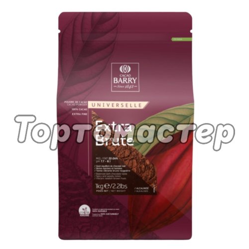 Какао-порошок алкализованный CACAO BARRY Extra Brute 22-24% 80 г DCP-22SP-760, DCP-22EXBRU-RT-89B