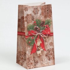 Пакет бумажный "Стильный подарок" 10х19,5х7 см	 2449784