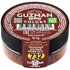 Краситель пищевой сухой жирорастворимый GUZMAN "Коричневый ореховый 732" 5 г 732, 419 ₽ Краситель пищевой сухой жирорастворимый GUZMAN "Коричневый ореховый 732" 5 г 732