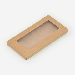 Коробка для шоколадной плитки крафт 18х9х1,5 см ForG CHOCO I W K 180*90*15; 10342973