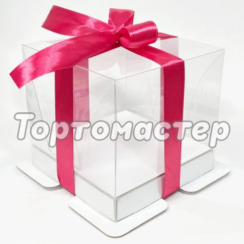 Коробка для бенто-торта белая 13х13х12,5 см 022030 ф