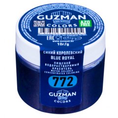 Краситель пищевой сухой водорастворимый GUZMAN "Синий королевский 772" 10 г 772, 490 ₽ Краситель пищевой сухой водорастворимый GUZMAN "Синий королевский 772" 10 г 772