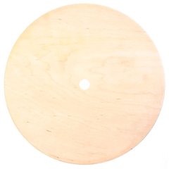 Подложка под торт деревянная с отверстием 4 мм 14 см 