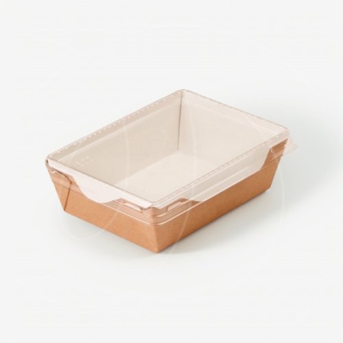 Коробка для сладостей с прозрачной крышкой крафт 16х12х4,5 см ECO OpSalad 500, 20 ₽ Коробка для сладостей с прозрачной крышкой крафт 16х12х4,5 см ECO OpSalad 500