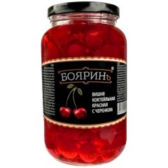 Вишня коктейльная с черенком Боярин 720 мл 