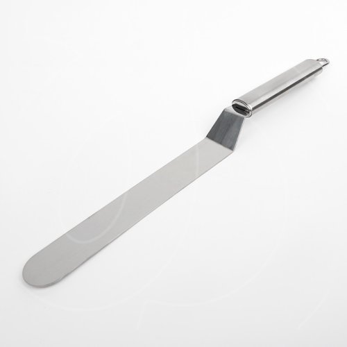 Лопатка (спатула) изогнутая с металлической ручкой 20 см 203654