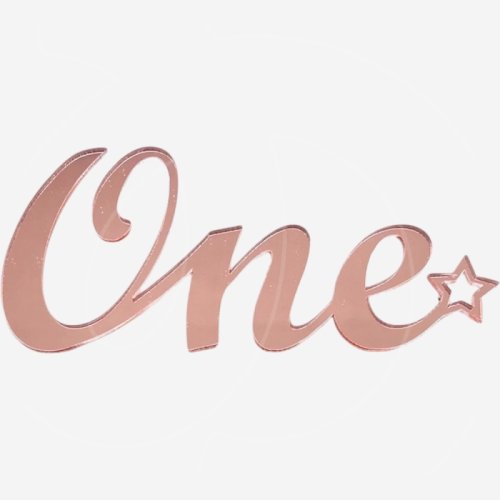 Топпер декоративный акриловый "One" Розовый 9х4 см , 190 ₽ Топпер декоративный акриловый "One" Розовый 9х4 см