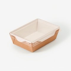 Коробка для сладостей с прозрачной крышкой крафт 16х12х4,5 см ECO OpSalad 500, 25 ₽ Коробка для сладостей с прозрачной крышкой крафт 16х12х4,5 см ECO OpSalad 500