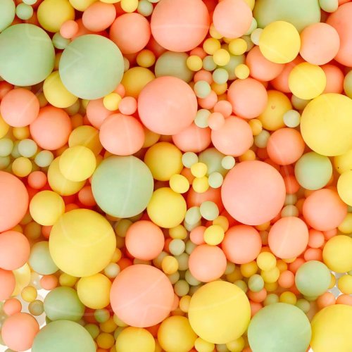 Посыпка кондитерская из дутого риса "Жёлто-оранжево-изумрудный микс" 50 г 079 (М)  46085