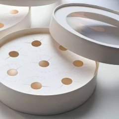 Коробка на 8 конфет с окном круглая белая 16,5х3,5 см 050880, 119 ₽ Коробка на 8 конфет с окном круглая белая 16,5х3,5 см 050880