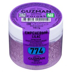 Краситель пищевой сухой водорастворимый GUZMAN "Сиреневый 774" 10 г 774, 419 ₽ Краситель пищевой сухой водорастворимый GUZMAN "Сиреневый 774" 10 г 774